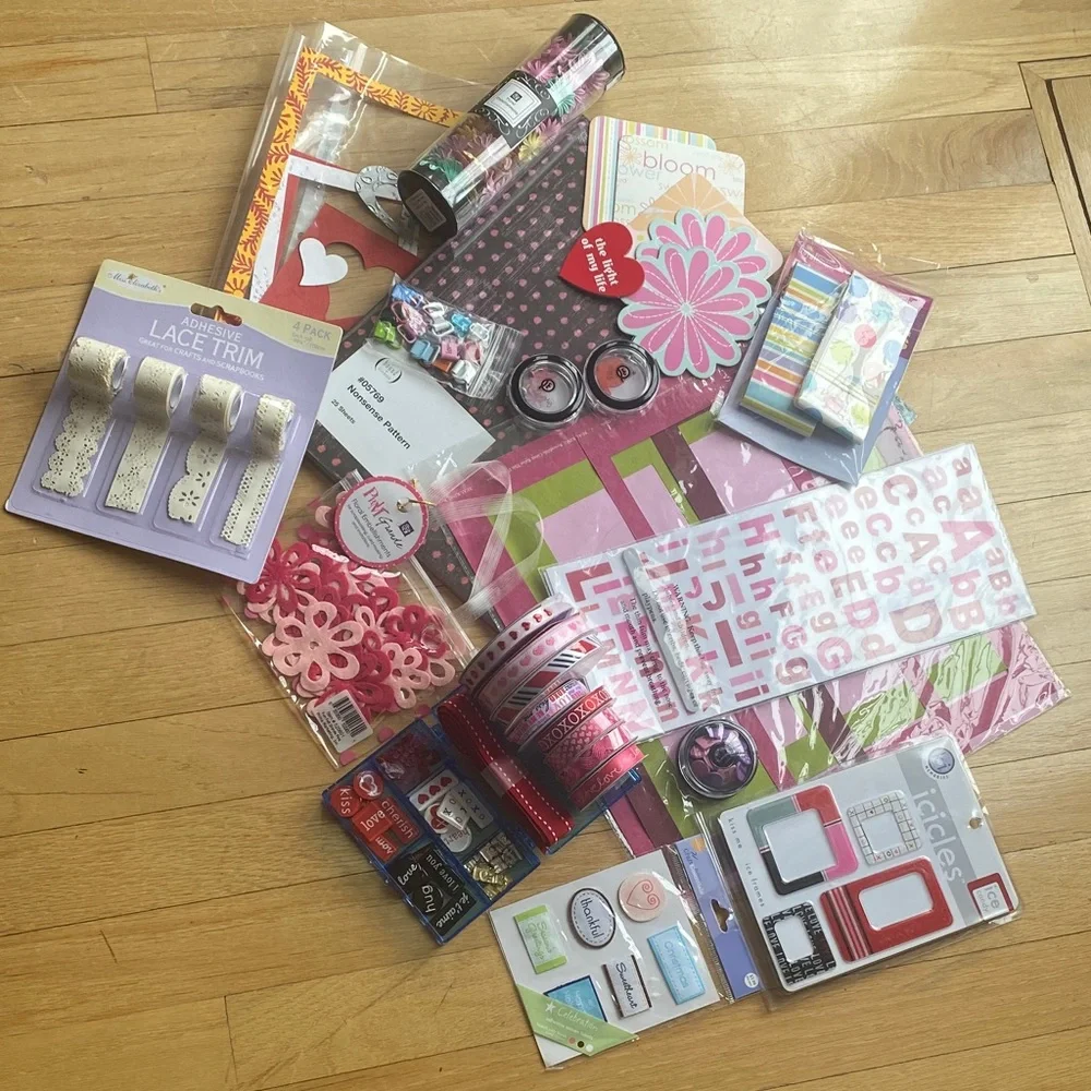 Valentine Scrapbook Kit Queen & Co Junk Journal Craft Embellishments Prima
